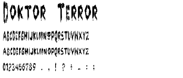DOKTOR terror font